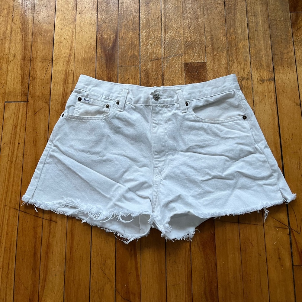 Polo Ralph Lauren White‎ Denim Jean Shorts Women’s Size 31